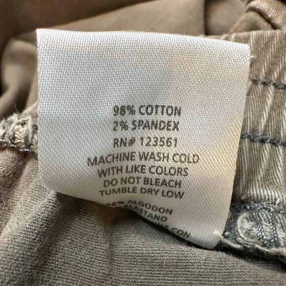 Monkey Ride Jeans Drawstring Army Green Utility Military Style Size 13/31 - Picture 6 of 6